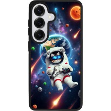 Samsung Galaxy S26 Case Hülle - Silikon schwarz VR SpaceCat Odyssee