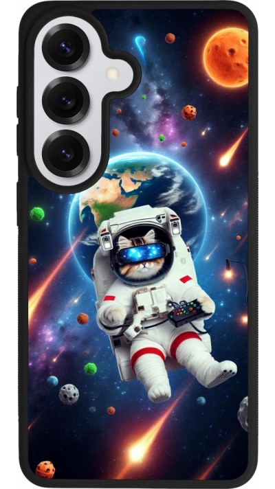 Coque Samsung Galaxy S26 - Silicone rigide noir VR SpaceCat Odyssey
