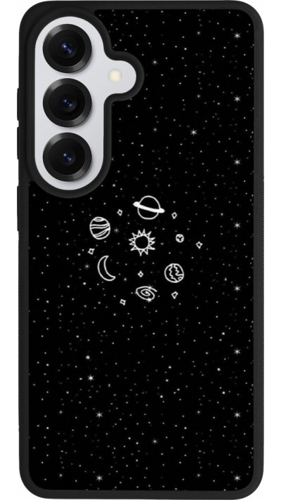 Samsung Galaxy S26 Case Hülle - Silikon schwarz Space Doodle