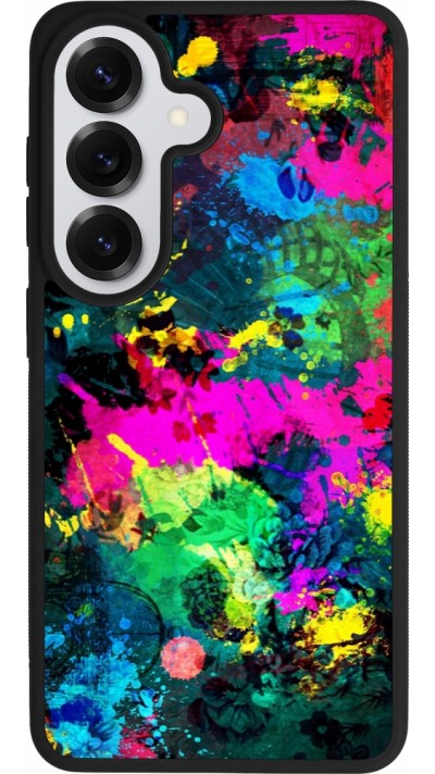 Samsung Galaxy S26 Case Hülle - Silikon schwarz Splash paint