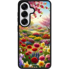 Samsung Galaxy S26 Case Hülle - Silikon schwarz Frühling 25 Strauß Frühling