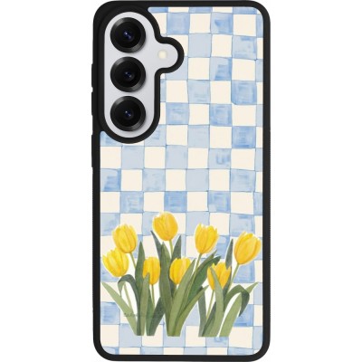Samsung Galaxy S26 Case Hülle - Silikon schwarz Blue vichy tulips Spring 2026