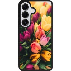 Coque Samsung Galaxy S26 - Silicone rigide noir Bouquet of tulips 2026