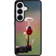 Coque Samsung Galaxy S26 - Silicone rigide noir Ladybird on a mushroom 2026