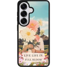 Coque Samsung Galaxy S26 - Silicone rigide noir Live life in full moon 2026