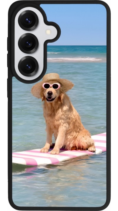 Samsung Galaxy S26 Case Hülle - Silikon schwarz Summer Dog on Paddle