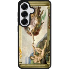 Coque Samsung Galaxy S26 - Silicone rigide noir Tableau art - La Création d’Adam - Michel-Ange