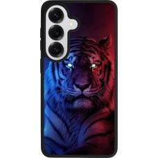 Coque Samsung Galaxy S26 - Silicone rigide noir Tiger Blue Red