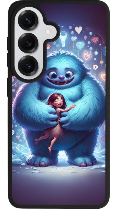 Coque Samsung Galaxy S26 - Silicone rigide noir Valentine 2024 Fluffy Love