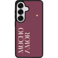 Samsung Galaxy S26 Case Hülle - Silikon schwarz Valentine 2024 mucho amor rosado