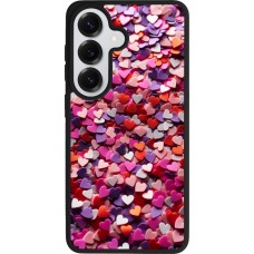 Samsung Galaxy S26 Case Hülle - Silikon schwarz Valentin 2025 Konfetti