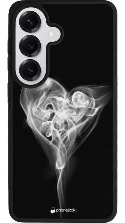 Coque Samsung Galaxy S26 - Silicone rigide noir Valentine 2022 Black Smoke
