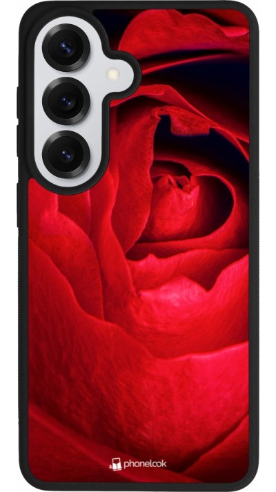 Coque Samsung Galaxy S26 - Silicone rigide noir Valentine 2022 Rose