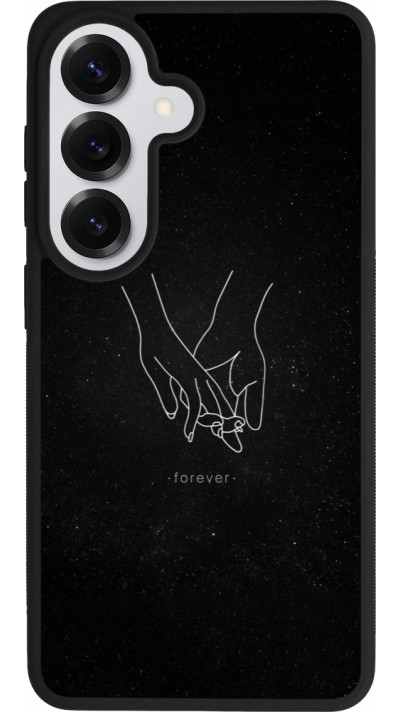 Coque Samsung Galaxy S26 - Silicone rigide noir Valentine 2023 hands forever