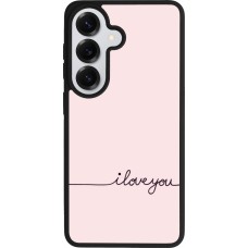 Coque Samsung Galaxy S26 - Silicone rigide noir Valentine 2023 i love you writing