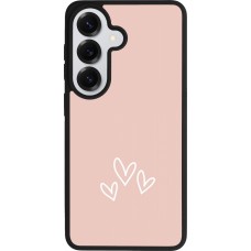 Samsung Galaxy S26 Case Hülle - Silikon schwarz Valentine 2023 three minimalist hearts