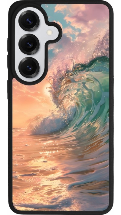 Coque Samsung Galaxy S26 - Silicone rigide noir Wave Sunset