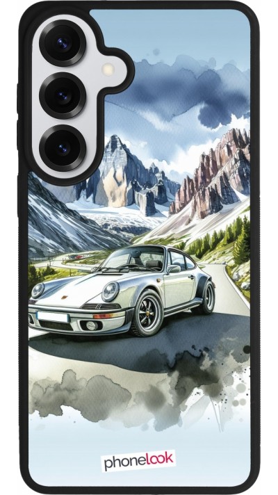 Samsung Galaxy S26+ Case Hülle - Silikon schwarz Porsche 911 Berg Aquarell