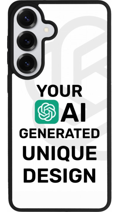 Coque Samsung Galaxy S26+ - Silicone rigide noir Unique au monde générée par intelligence artificielle (AI) avec vos idées