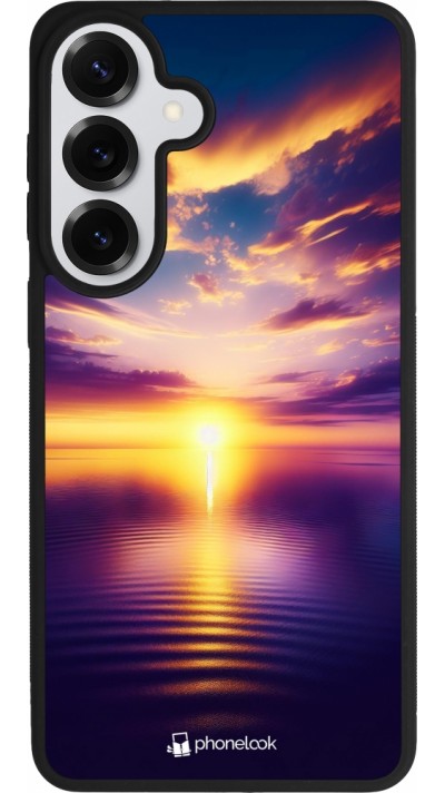 Samsung Galaxy S26+ Case Hülle - Silikon schwarz Sonnenuntergang gelb violett