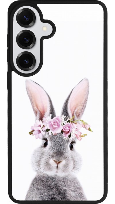 Coque Samsung Galaxy S26+ - Silicone rigide noir Easter 2023 flower bunny