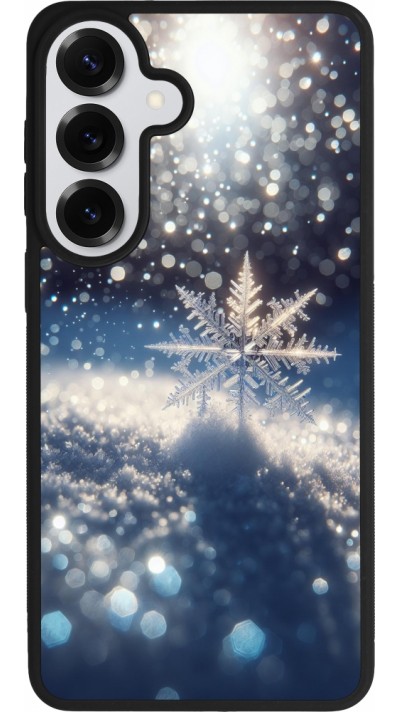 Samsung Galaxy S26+ Case Hülle - Silikon schwarz Schneeflocke Solar Glanz