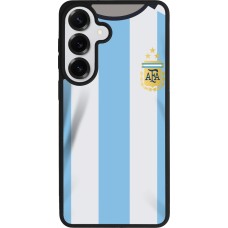 Coque Samsung Galaxy S26+ - Silicone rigide noir Maillot de football Argentine 2022 personnalisable