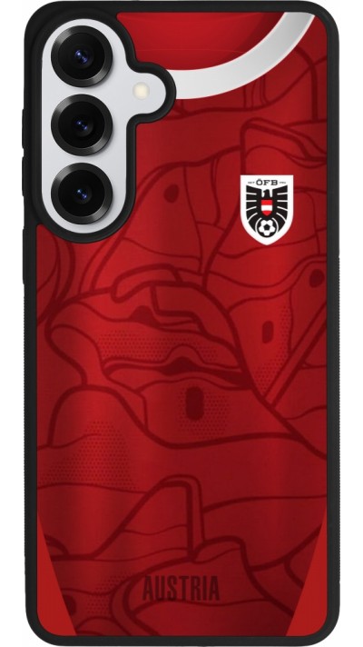 Coque Samsung Galaxy S26+ - Silicone rigide noir Maillot de football Autriche personnalisable