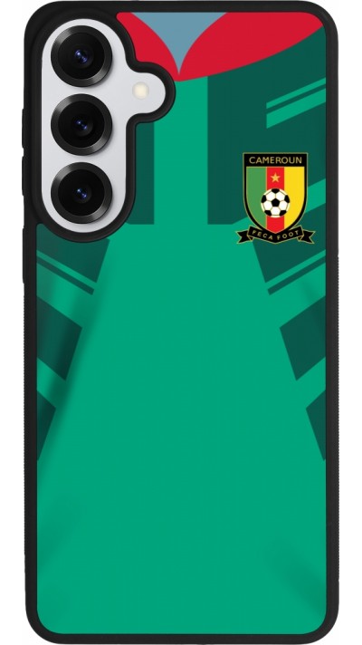 Coque Samsung Galaxy S26+ - Silicone rigide noir Maillot de football Cameroun 2022 personnalisable