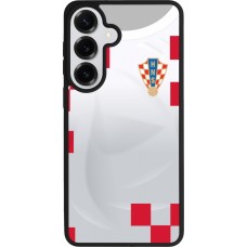 Coque Samsung Galaxy S26+ - Silicone rigide noir Maillot de football Croatie 2022 personnalisable