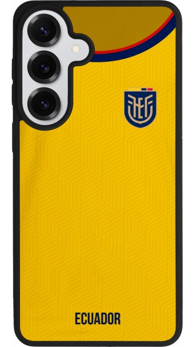 Coque Samsung Galaxy S26+ - Silicone rigide noir Maillot de football Equateur 2022