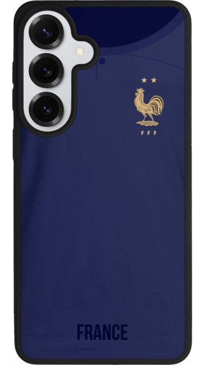 Coque Samsung Galaxy S26+ - Silicone rigide noir Maillot de football France 2022 personnalisable