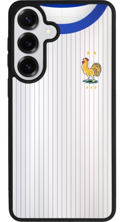 Coque Samsung Galaxy S26+ - Silicone rigide noir Maillot de football France Extérieur personnalisable