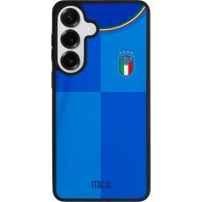 Coque Samsung Galaxy S26+ - Silicone rigide noir Maillot de football Italie 2022 personnalisable