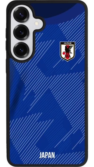 Coque Samsung Galaxy S26+ - Silicone rigide noir Maillot de football Japon 2022 personnalisable
