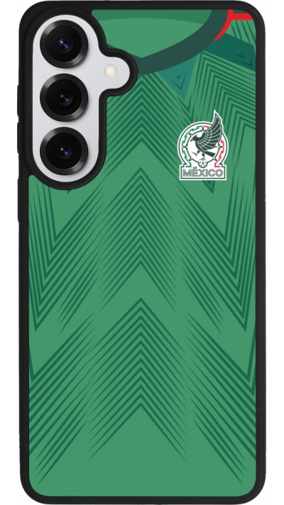 Coque Samsung Galaxy S26+ - Silicone rigide noir Maillot de football Mexique 2022 personnalisable