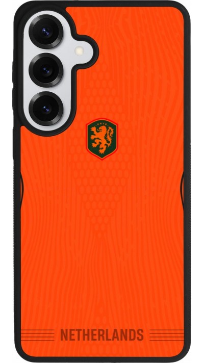 Coque Samsung Galaxy S26+ - Silicone rigide noir Maillot de football Pays-Bas 2026 personnalisable