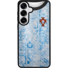 Coque Samsung Galaxy S26+ - Silicone rigide noir Maillot de football Portugal Extérieur personnalisable