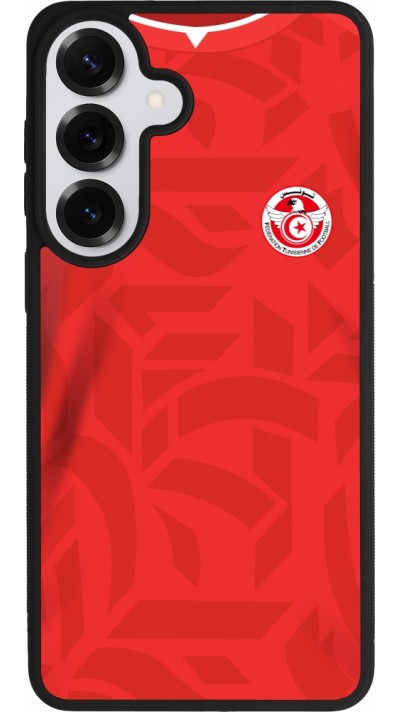 Coque Samsung Galaxy S26+ - Silicone rigide noir Maillot de football Tunisie 2022 personnalisable