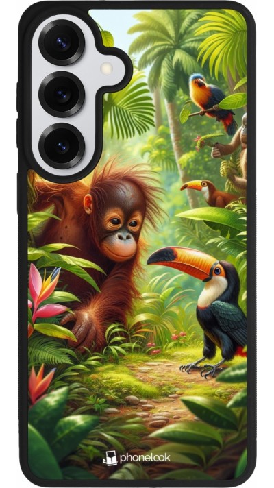 Samsung Galaxy S26+ Case Hülle - Silikon schwarz Tropischer Dschungel Tayrona