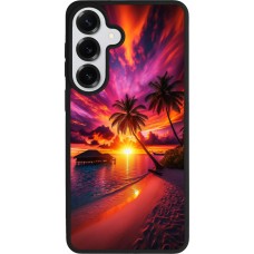 Coque Samsung Galaxy S26+ - Silicone rigide noir Maldives Dusk Bliss