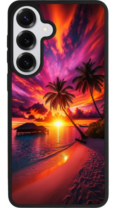 Coque Samsung Galaxy S26+ - Silicone rigide noir Maldives Dusk Bliss