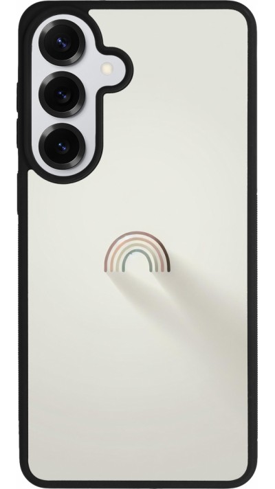 Coque Samsung Galaxy S26+ - Silicone rigide noir Mini Rainbow Minimal