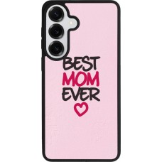 Coque Samsung Galaxy S26+ - Silicone rigide noir Mom 2023 best Mom ever pink