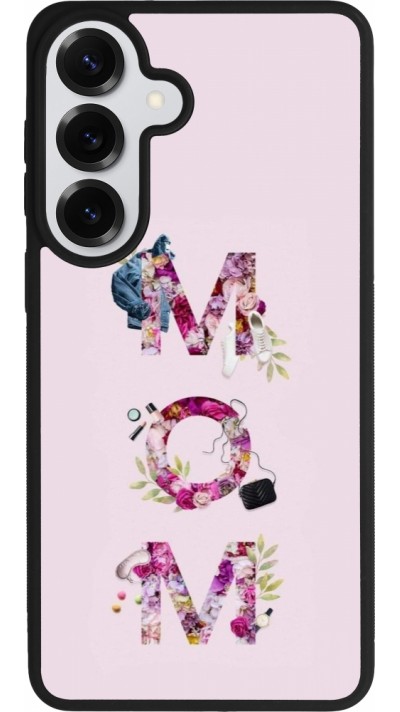 Coque Samsung Galaxy S26+ - Silicone rigide noir Mom 2024 girly mom