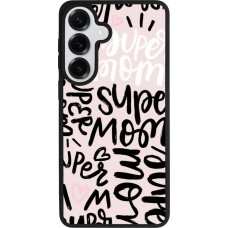 Coque Samsung Galaxy S26+ - Silicone rigide noir Mom 2024 Super mom