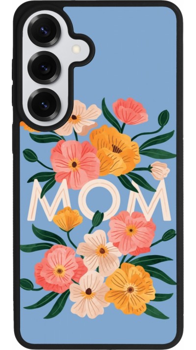 Samsung Galaxy S26+ Case Hülle - Silikon schwarz Mom 2026 Flowers