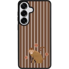 Coque Samsung Galaxy S26+ - Silicone rigide noir Monkey with stripes