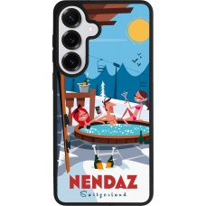 Coque Samsung Galaxy S26+ - Silicone rigide noir Nendaz Mountain Jacuzzi