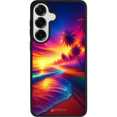 Samsung Galaxy S26+ Case Hülle - Silikon schwarz Strand Sonnenuntergang auffällig